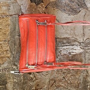 Rebecca Minkoff Mini 5 Zip Leather Crossbody Bag